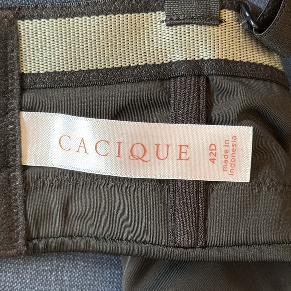 Cacique Black Smooth Boost Strapless Multi-Way Convertible Bra 42D New - Picture 3 of 11